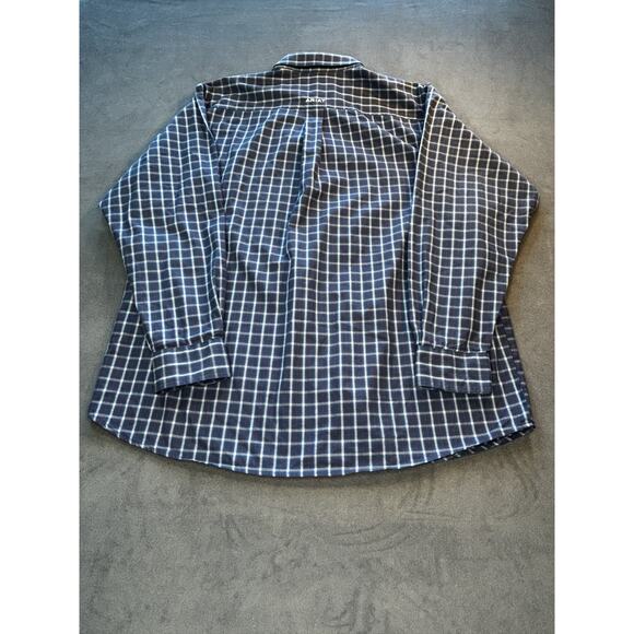 Ariat Pro Series Fitted Stretch Button Down Shirt Mens Blue Plaid XL Western - Picture 2 of 9